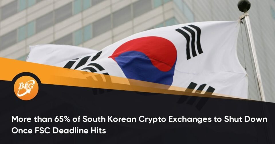 Better than 65% of South Korean Crypto Exchanges to Shut Down As soon as FSC Gash again-off date Hits