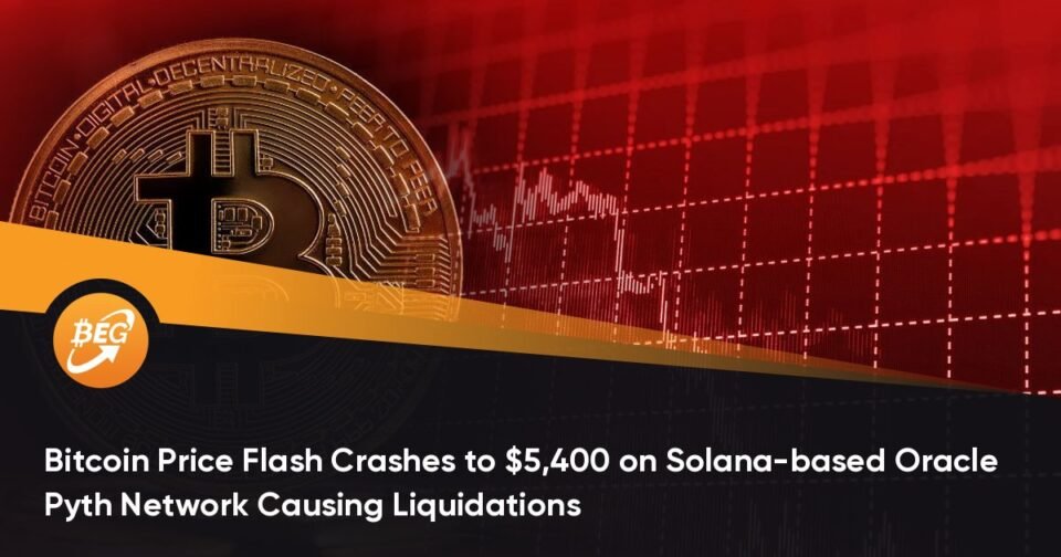 Bitcoin Mark Flash Crashes to $5,400 on Solana-primarily based Oracle Pyth Network Causing Liquidations