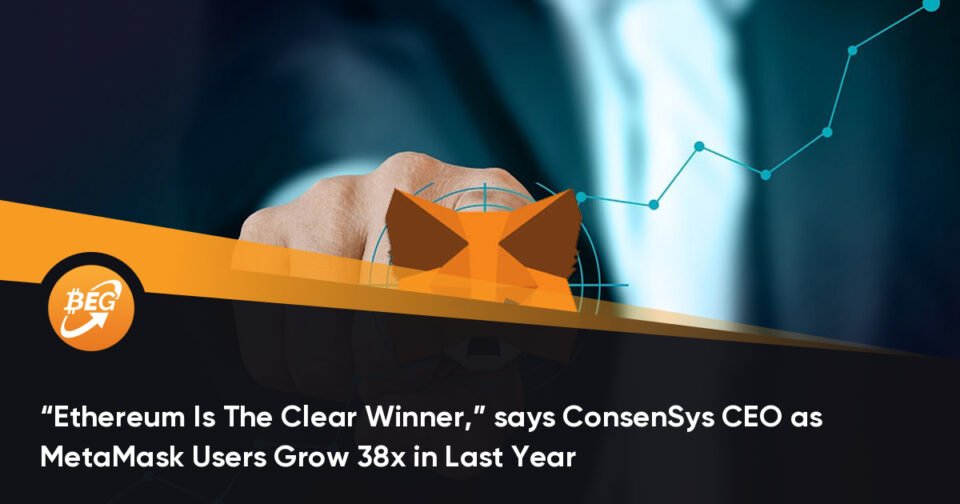 “Ethereum Is The Particular Winner,” says ConsenSys CEO as MetaMask Customers Develop 38x in Final 365 days