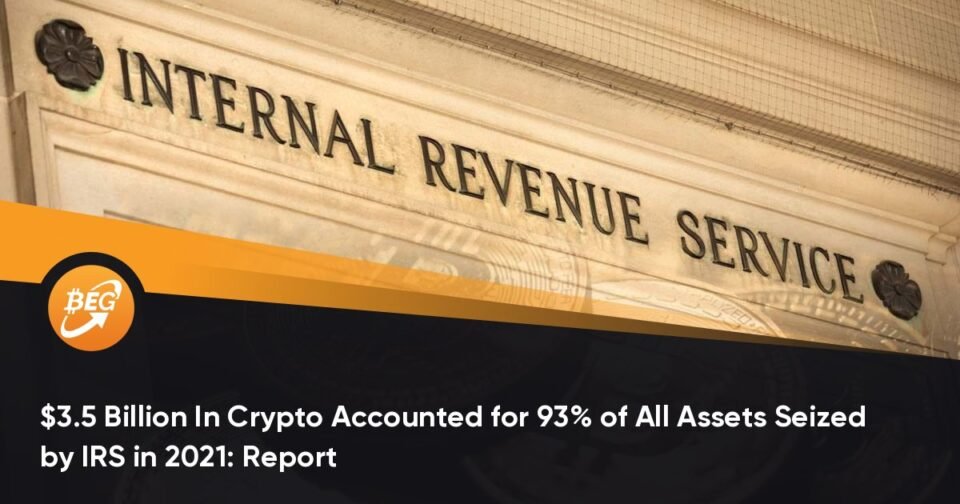 $3.5 Billion In Crypto Accounted for 93% of All Sources Seized by IRS in 2021: File