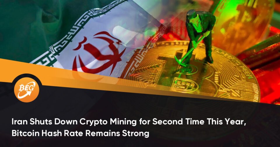 Iran Shuts Down Crypto Mining for 2d Time This Three hundred and sixty five days, Bitcoin Hash Rate Remains Accurate