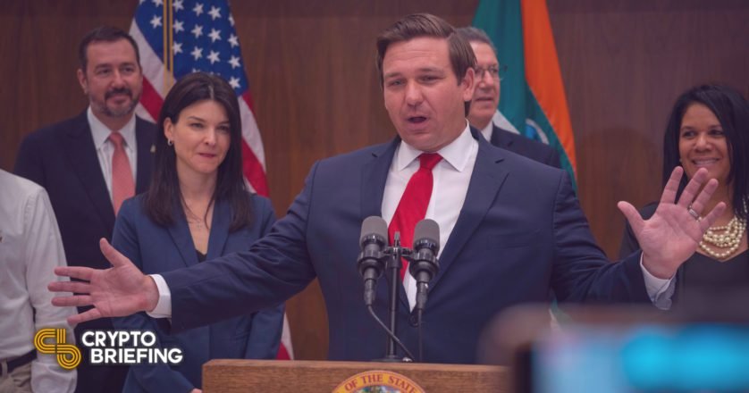 DeSantis: Florida Might perchance well Quickly Settle for Crypto for Articulate Industry Taxes