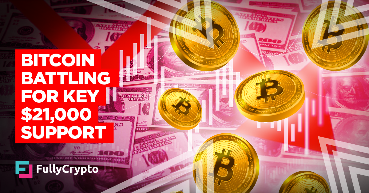 Bitcoin Struggling with for Key $21,000 Beef up