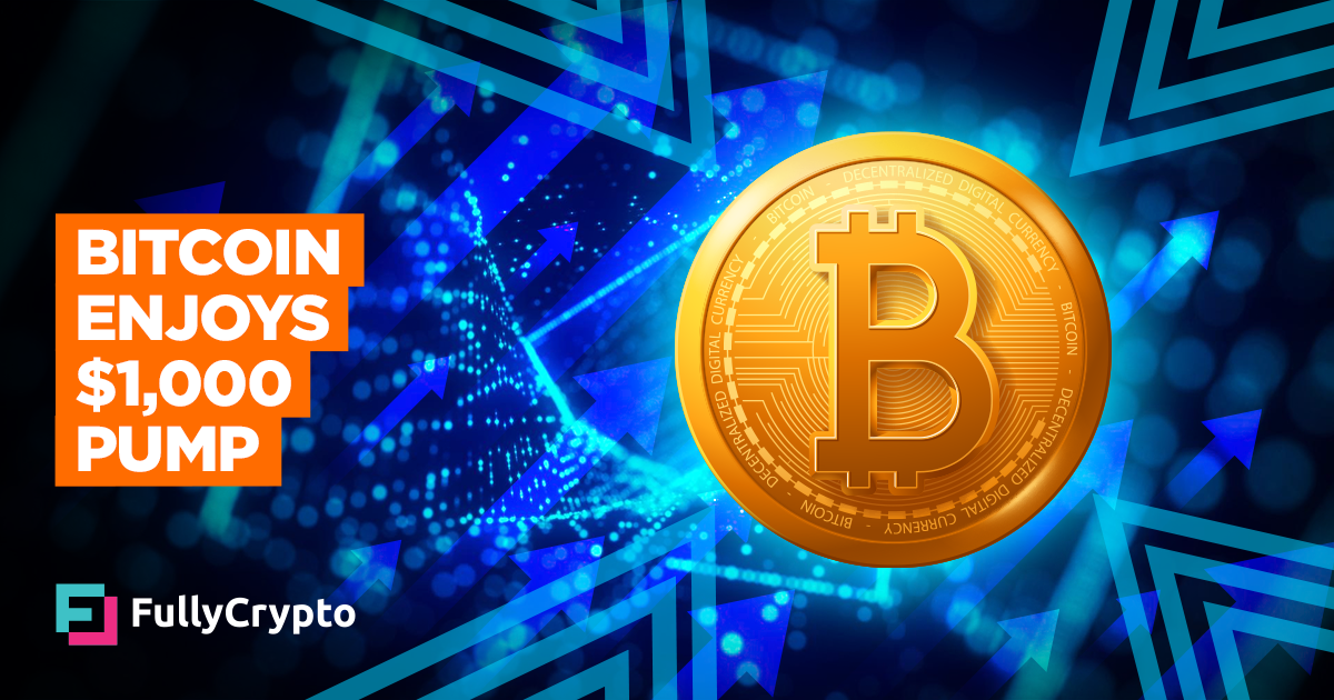 Bitcoin Enjoys $1,000 Pump at Backside Talk Will improve
