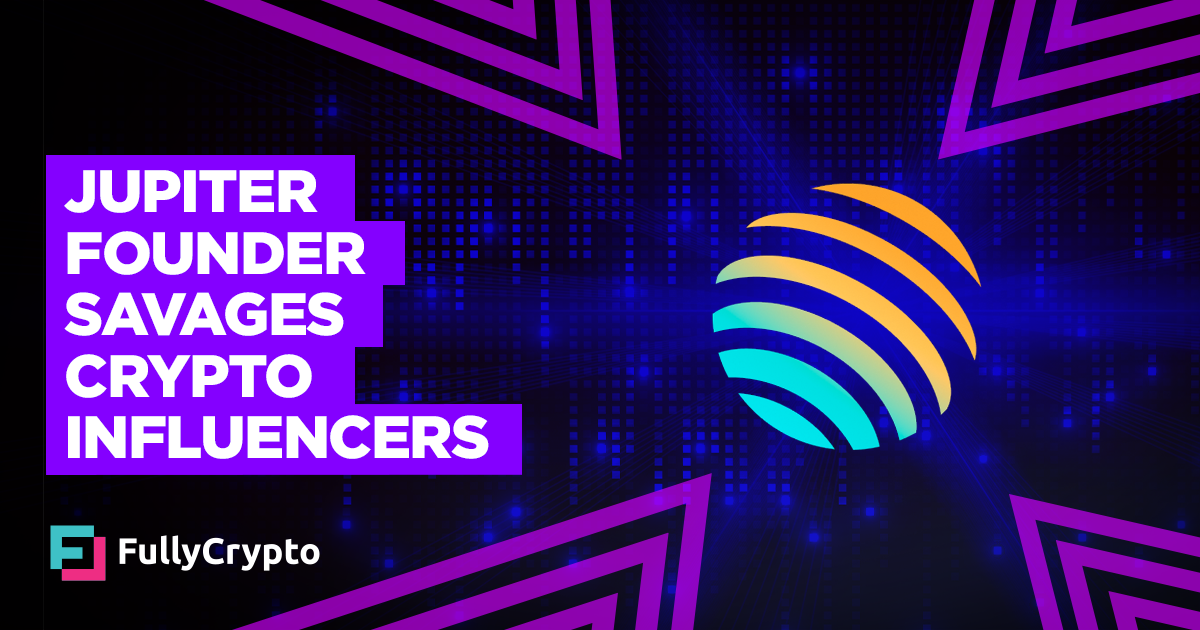 Jupiter Founder: Crypto Influencers Handiest Understand Purchase/promote