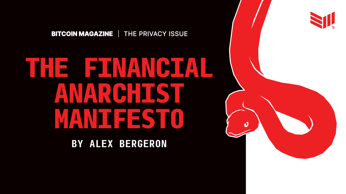 The Monetary Anarchist Manifesto