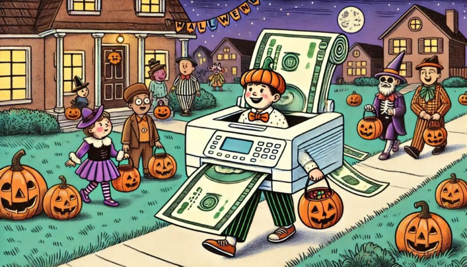 Omit Vampires and Werewolves—The Scariest Costume This Halloween Is a Money Printer