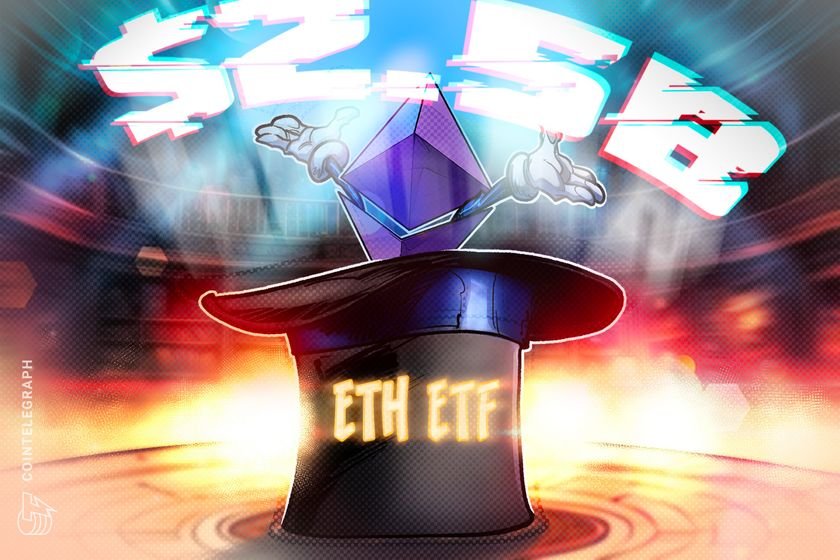 Ether ETFs surpass $2.5B as ETH positions for $3.5K breakout