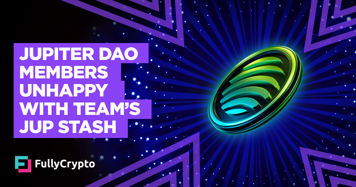 Jupiter DAO Participants Downhearted With Crew’s JUP Stash