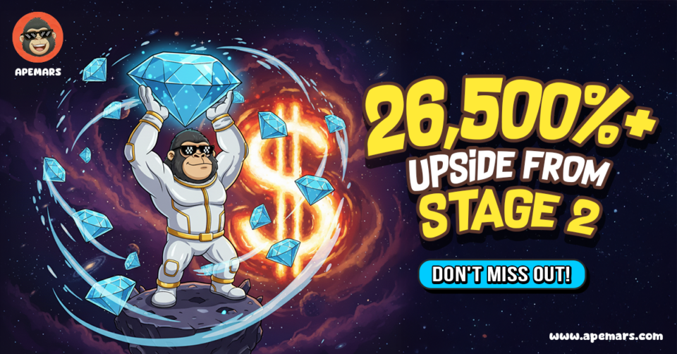 As Stage 2 Hits 92% Allocation: APEMARS Highlights 26,520% ROI because the Easiest Crypto Presale Alongside Ethereum and Chainlink