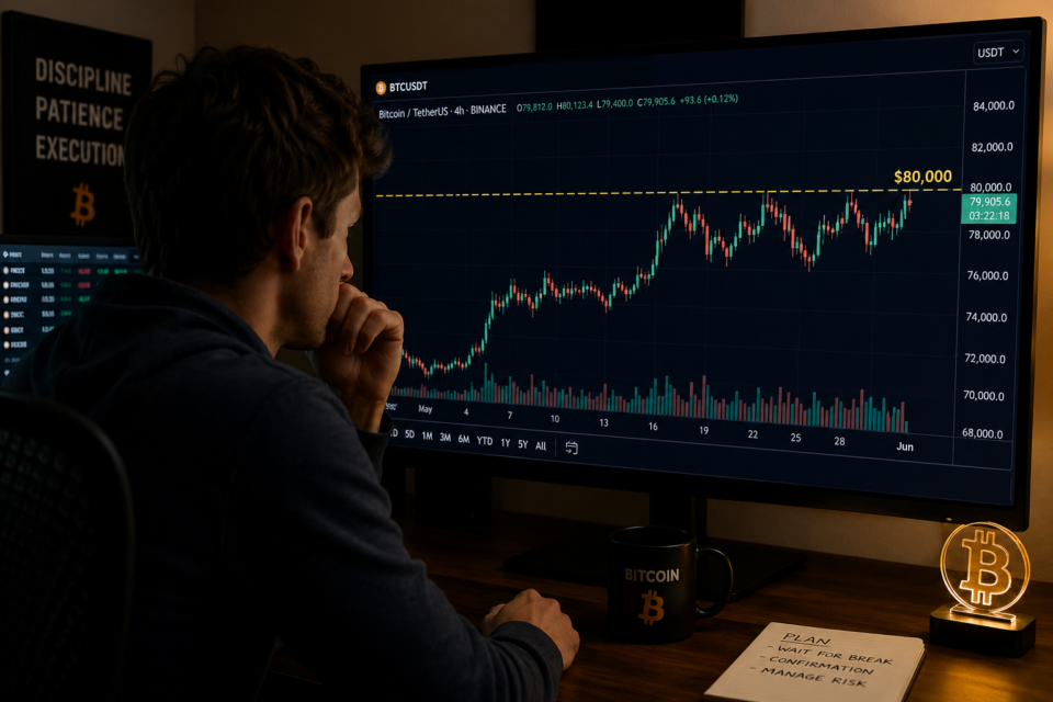 Bitcoin’s rally stalls below $80k: Test forecast