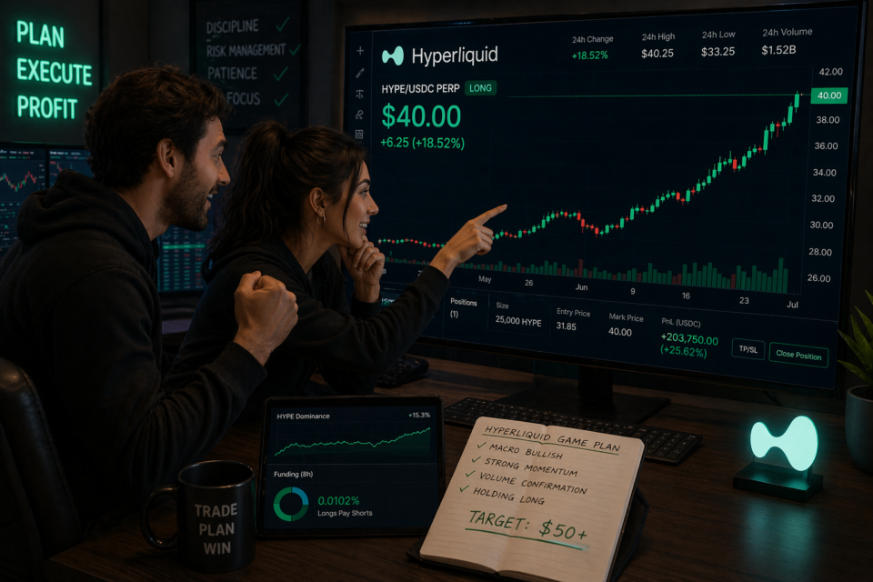 Hyperliquid (HYPE) holds above $40 as futures exercise stalls