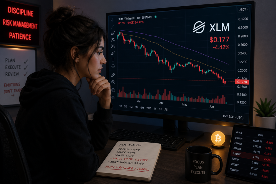 Stellar faces bearish pressure as sellers target breakdown below $0.1500