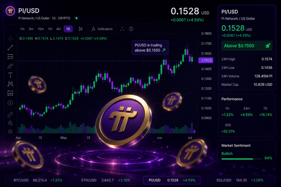 Pi Community holds above $0.1500 as commerce outflows hint at restoration