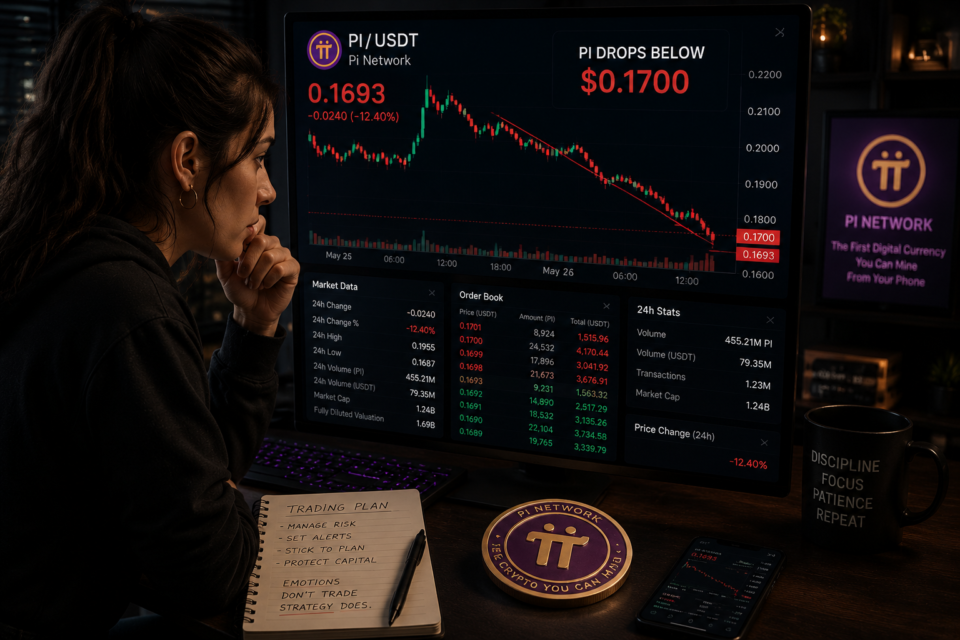 PI faces corrective stress as token struggles under $0.17