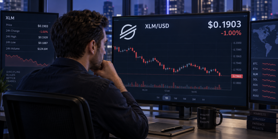 XLM defends main appealing averages as hunting for stress builds