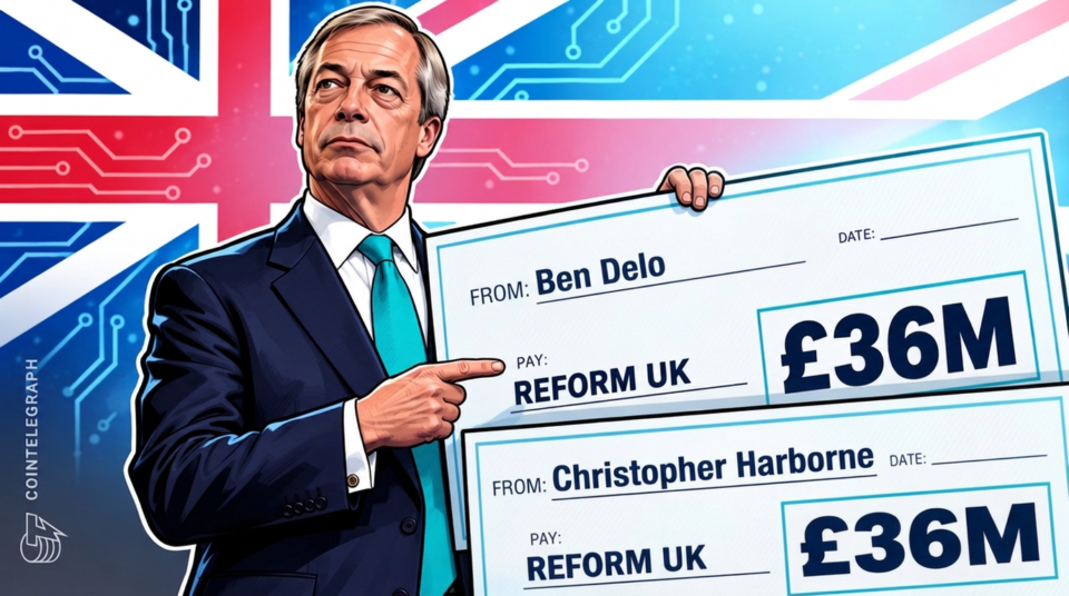 Farage’s Reform UK will get $97M from two crypto billionaires