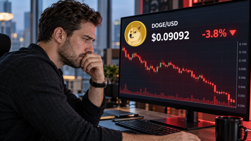 Dogecoin dips 5% this week as bearish positioning locations $0.088 toughen in focal point