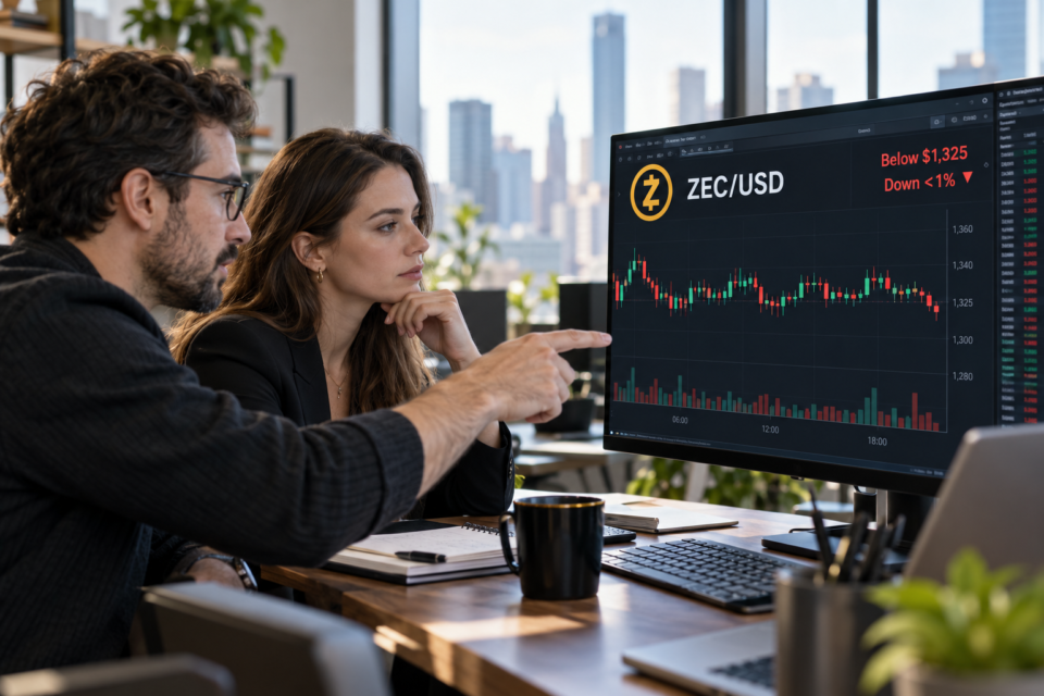Zcash dips beneath $1,348 as ETF outflows ease and NU7 enters making an attempt out